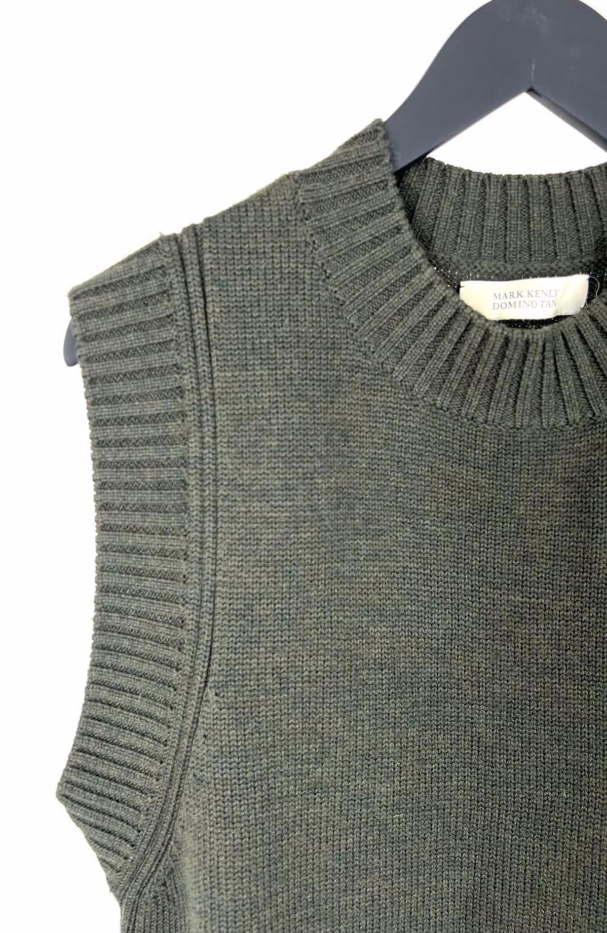Mark Tan knit vest army green size s